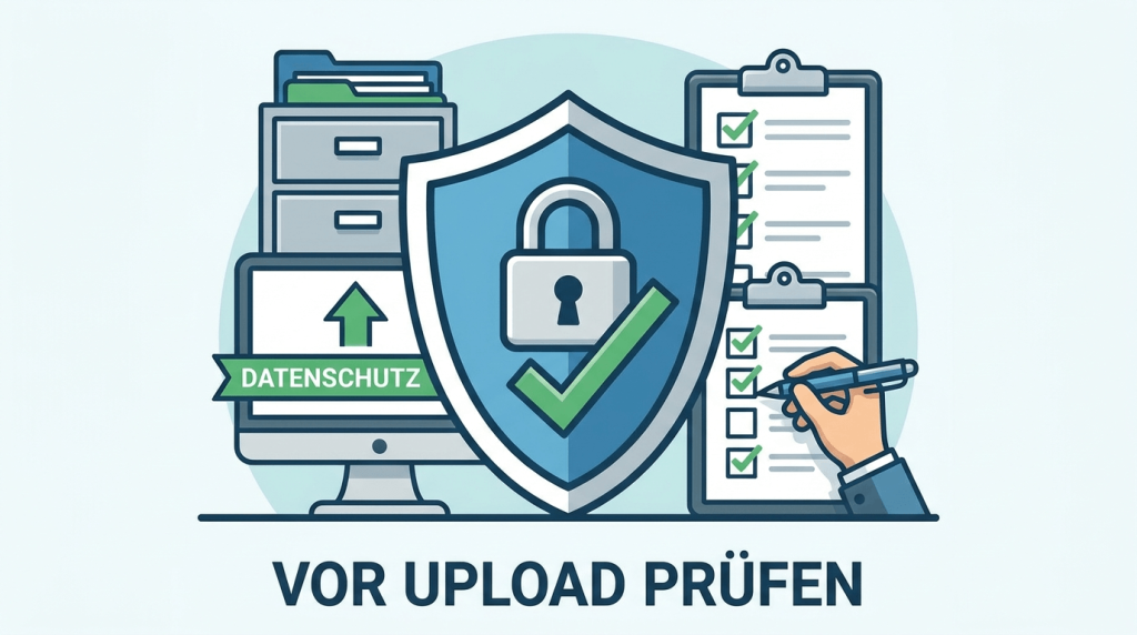 Datenschutz-Check vor dem Hochladen von Firmendaten in Gemini