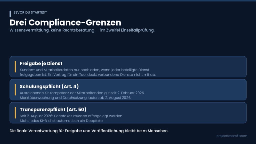 Drei Compliance-Grenzen beim Einsatz von Claude Skills im Büro]